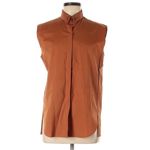 3.1 Phillip Lim Tops - 3.1 Phillip Lim Rust Sleeveless Button-Down Shirt